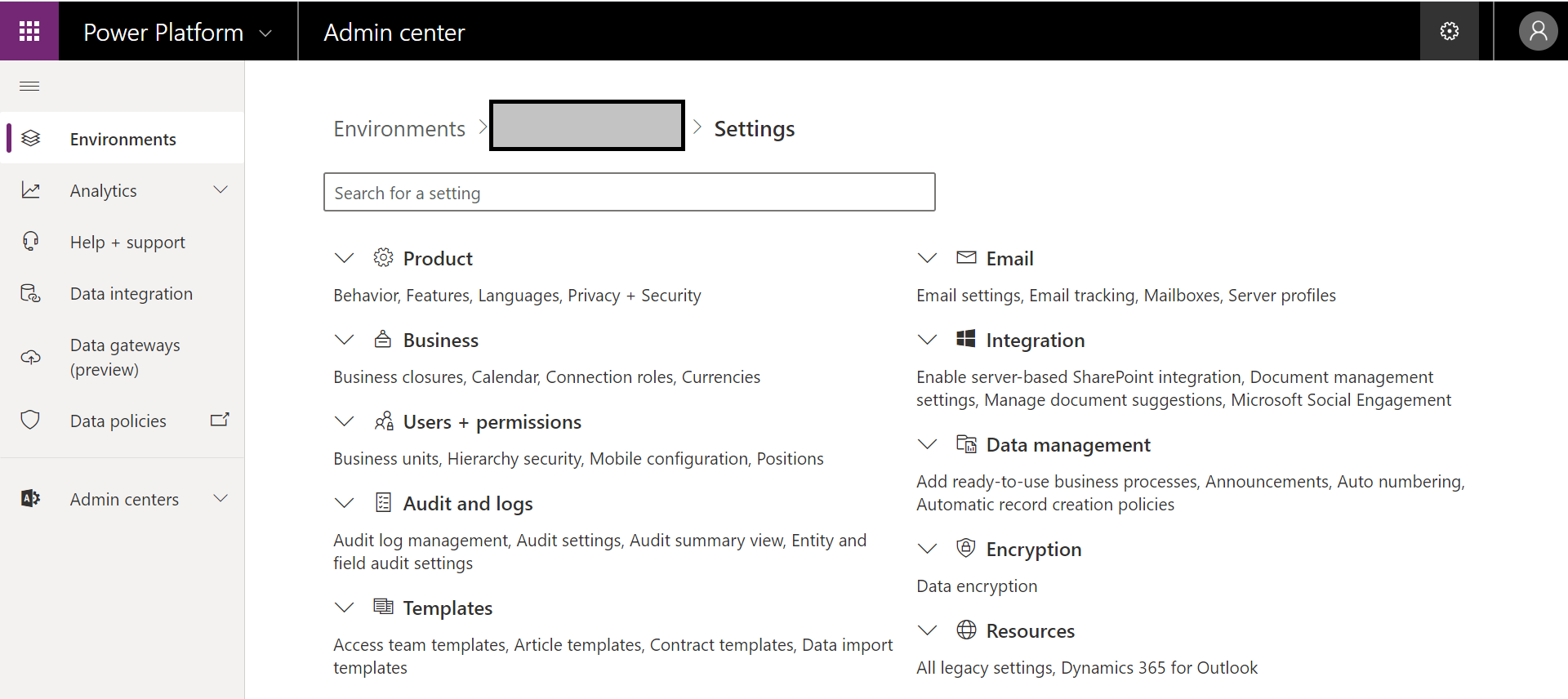 Dynamics 365 Setting in #powerapps